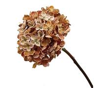 Hortensia artificiel, 1 pièce, fleurs artificielles réalistes pour bouquets, tige en plastique durable pour centre de table de mariage, décoration d'intérieur (orange)