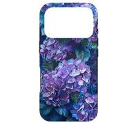 Hortensias Violets et Bleus Pretty Floral Coque pour iPhone 17 Pro