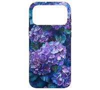 Hortensias Violets et Bleus Pretty Floral Coque pour iPhone 17 Pro Max