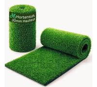 Hortensus Tapis Gazon Artificiel - Herbe Synthétique pour Balcon, Jardin et Terrasse - Durable, Anti-UV, Drainant, Antidérapant, pour Animaux, Extérieur et Décoration - 1x2m - Vert