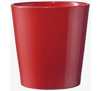 HORTICASH-Cache-pot coloris rouge Dallas Orchidée diamètre 13 cm