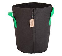HORTOSOL Pot géotextile Noir/Vert - 10L - Ø22x27 cm