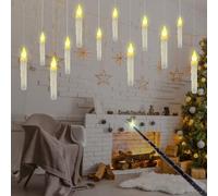 Horuili® 12 Bougies Flottantes, Bougie LED à Suspendre, Bougies Suspendues Télécommandées, Bougies Décoratives Halloween, Convient pour Noël, Décoration pour la Fête d'halloween