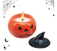 Horuili® Bougie d'Halloween, Bougie parfumée à la citrouille, forme de citrouille d'Halloween, Bougies décoratives Halloween, bougies d'aromathérapie, décoration de fête Halloween