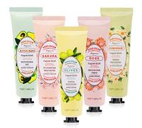 Horuili® Ensemble De Crème Pour Les Mains, Lot de 5 mini crèmes pour les Mains, Parfum Végétal Naturel Hydratant et Hydratant, Crème pour les Mains Rugueuses et Gercées (floral, 30ml)