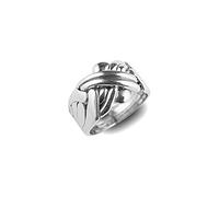 Horus Artesanía de Egipto - Alliance turque ou bague de la Sultane ou du Sultan, unisexe, 8 anneaux assemblés mais non soudés, argent sterling