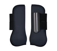 Horze Adepto Bottes de tendon avant ouvert | Coquille durable avec doublure n opr ne - Marine noire - cheval