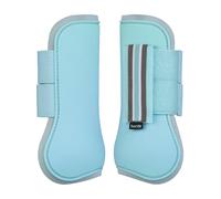 Horze Adepto Bottes de tendon avant ouvert | Shell durable avec doublure n opr ne - Bleu canal - chaud