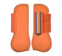 Horze Adepto Bottes de tendon avant ouvert | Shell durable avec doublure n opr ne - or corail - poney