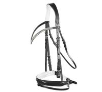 HORZE, bridon Anatomique de Cheval Grayson avec Strass, Noir, F