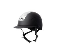 Horze Casque d'équitation pour Femme avec décorations en Cristal, CE en 1384:2023, Casque réglable