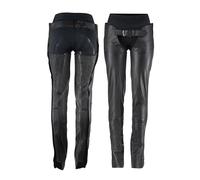 HORZE Chaps en Cuir Blake, Noir, L