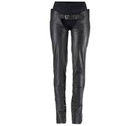 HORZE Chaps en Cuir Blake, Noir, XL