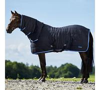 HORZE Couverture d'écurie/sous-Couche avec Couvre-Encolure Glasgow, 150 g, Bleu, 145
