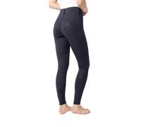HORZE Dea Legging d'équitation Femme, Pantalon d'équitation avec Poche pour téléphone Portable, Passants de Ceinture, Fond intégral, Noir, 40