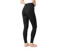 HORZE Dea Legging d'équitation Femme, Pantalon d'équitation avec Poche pour téléphone Portable, Passants de Ceinture, Fond intégral, Noir, 38
