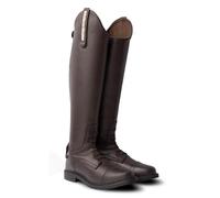 HORZE Femme, Bottes d'équitation Verona, Aspect Cuir, Bracelets Amovibles, Marron, 40R