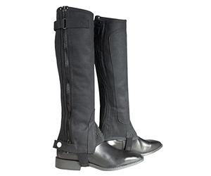 HORZE Femme et Enfant, Chaps d'équitation Amara, Noir, L/W