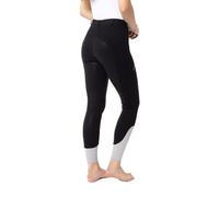 HORZE Femme Pantalon d'équitation Felicia, Fond intégral, Poche zippée pour Le Mobile, Taille Moyenne-Haute, Noir, 40