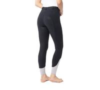HORZE Femme Pantalon d'équitation Felicia, Fond intégral, Poche zippée pour Le Mobile, Taille Moyenne-Haute, Bleu, 38