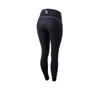 HORZE Femme, Pantalon d'équitation Taille Haute Aubrey, Fond intégral Grip Silicone, Bleu, 36