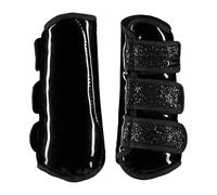 HORZE Gutres de Protection fermees protge-tendons Paillettes, Noir, F (F) Warmblut