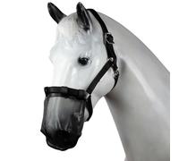 Masque protège-naseaux anti-mouches pour cheval Horze Noir Full