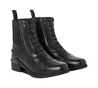 HORZE Kingston Jodphur Bottines d'équitation pour femme avec double fermeture éclair, Noir , 40 EU