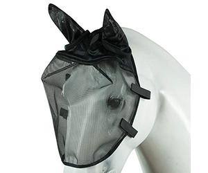 Horze Masque Anti-Mouches pour Filet, Noir, XS