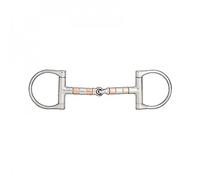 HORZE Mors de Filet Verdun à Rouleaux de cuivre, Noir, 135