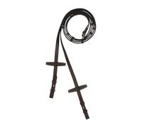 HORZE Rênes en Cuir Walthamstaw avec arrêtoirs, Marron, F