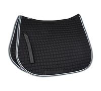 HORZE, Tapis de Selle Mixte Adepto, pour Cheval et Poney, Noir, P