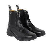 HORZE Wicklow Bottes de paddock zippées à l'avant pour femme, noir, 39 EU