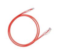 Hosa CAT6 Slim Lot de 10, 0,9 m, rouge