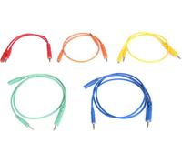 Hosa CMM-500Y-MIX Lot de 5 câbles de raccordement TS 3,5 mm avec TSF Pigtail 3,5 mm vers TS 3,5 mm