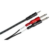 Hosa CMP-153 Câble Y TRS vers TS Noir