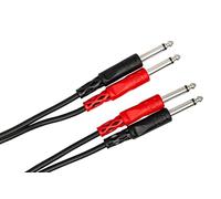 Hosa CPP-201 Câble Double TS 1 m Noir