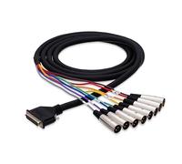 Hosa DTM-803 Serpent DB25A vers XLR3H 3 m Multicolore