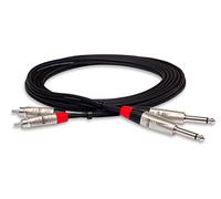 Hosa HPR-010X2 PRO Câble Double TS vers RCA Noir