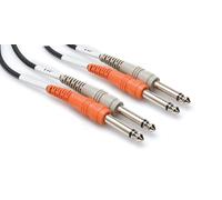 Hosa Technology 2 x TRS/2 x TRS câble audio 3 m 2 x 6,35 mm 6,35 mm TRS Noir