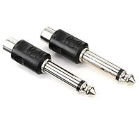 Hosa Technology RCA/6,35 mm TS 6,35 mm TS RCA Noir câble d'interface et Adaptateur