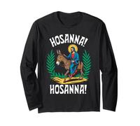 Hosanna T-Shirt : Jésus sur l'âne, Dimanche des Rameaux Manche Longue