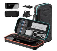 Hosanwell Étui 13 en 1 pour Nintendo Switch 2 avec 2 verres blindés, coque en silicone, capuchons de joystick et support, étui de rangement rigide pour Switch 2, sac de transport