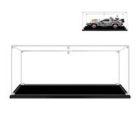 Hosdiy Acrylique Vitrine pour (Delorean Retour vers Le Futur) Modèle - Présentoirs Compatible avec Lego 10300 (Seul Vitrine, sans Modèle)