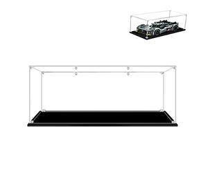 Hosdiy Vitrine Exposition Acrylique pour Lego 42156 Maquette | 55x25x18 cm, Boîte de Présentation Transparente pour Peugeot 9X8 24H Le Mans Hybrid Hypercar, Présentoir - 2mm