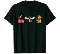 Hose Bee Lion Hose Be Lying Funny Mens Short Sleeve T-Shirt Black Cool Tee Gi. Black Manches Courtes(X-Large)