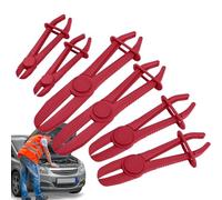 Hose Clamp Pliers - 6 Pieces Non-Slip Locking Ratcheting Hose Clamp, Angled Line Pinch Off Pliers Set For Automotive Repair, Radiator Service, Plumbing, Electrical Appliance Maintenance