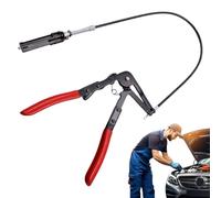 Hose Clamp Pliers, Long Reach Flexible Wire Pliers, 2 ft Spring Clamp Tool, Heavy Duty Radiator Hoses Removal Tools for Automotive, Mechanic Repair, 22 cm Steel
