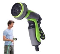 Hose Nozzle, 10-Pattern Adjustable Water Spray Nozzle, Leak Resistant Flow Control, Ideal for Washing Cars, Garden Irrigation, Pet Shower, Lawn Cleaning, 8.27x7.48x2.95 Inches