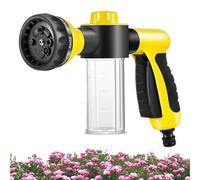 Hose Nozzle Heavy Duty - US Standard Adjustable Spray Pattern | Distributeur de savon de 100 ml | Hose Nozzle - Washing Tool For Car Wash Gardening Lawn Care And Outdoor House Cleaning